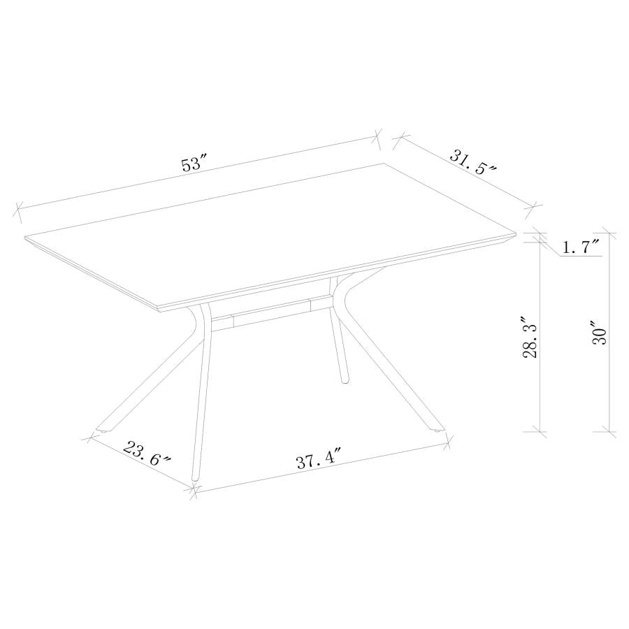 Edgecreek 53-inch Composite Wood Dining Table Light Brown - 108481