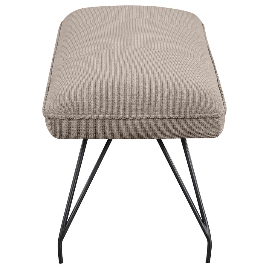 Dodson Fabric Upholstered Dining Bench Taupe - 108497