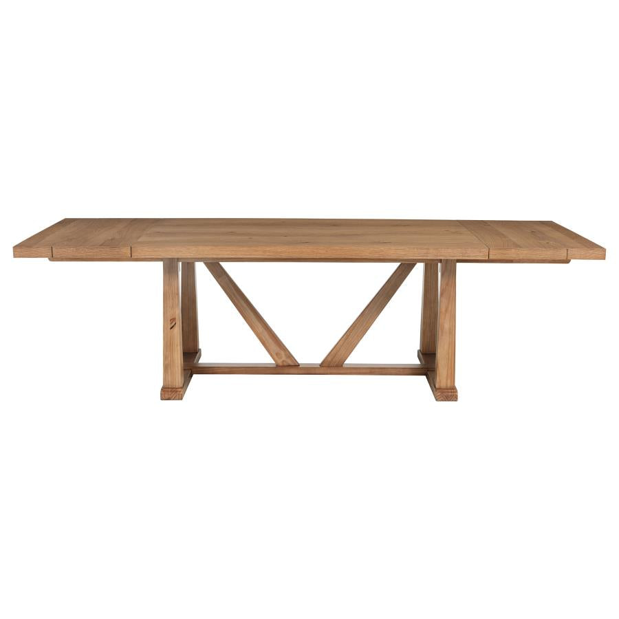 Middleton 106-inch Extension Leaf Dining Table Natural Brown - 108541