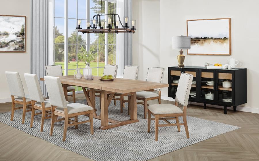 Middleton Upholstered Dining Side Chair Beige (Set of 2) - 108542