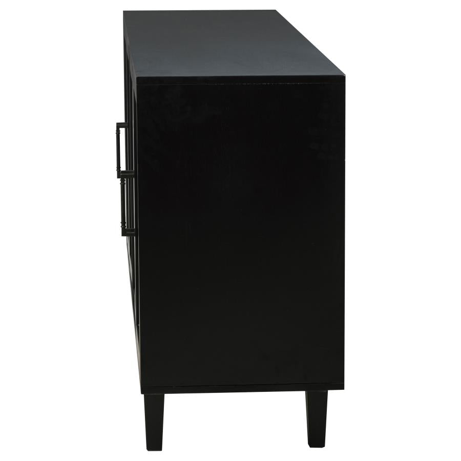 Middleton 4-door Sideboard Server with Dual Drawers Black - 108545BLK
