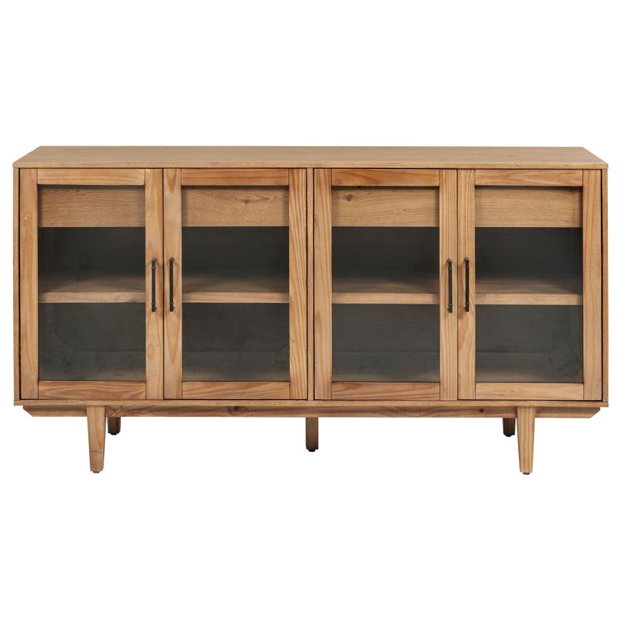 Middleton 4-door Sideboard Server with Dual Drawers Natural - 108545NAT