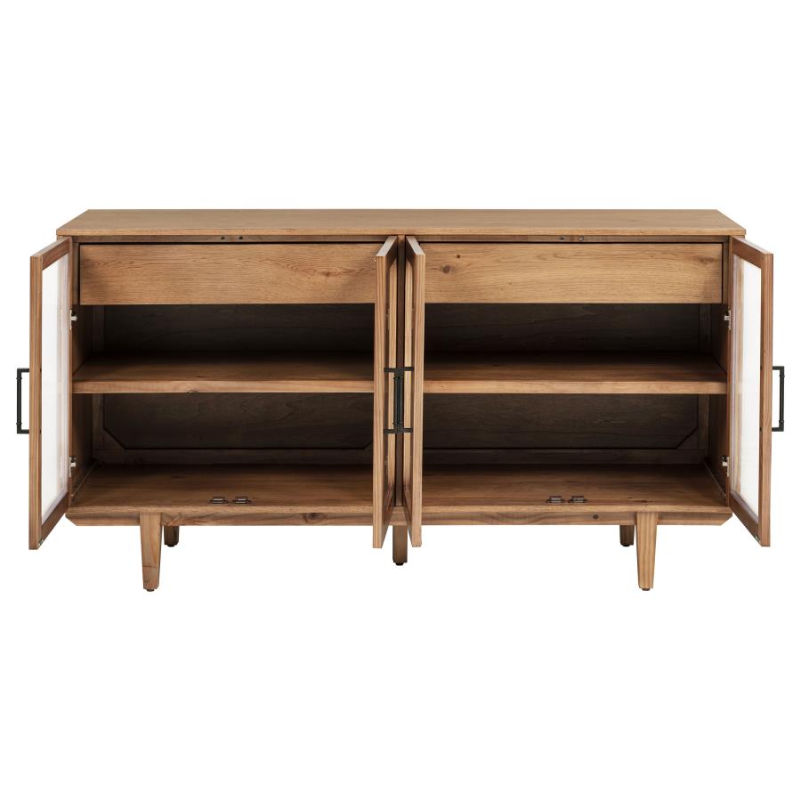 Middleton 4-door Sideboard Server with Dual Drawers Natural - 108545NAT