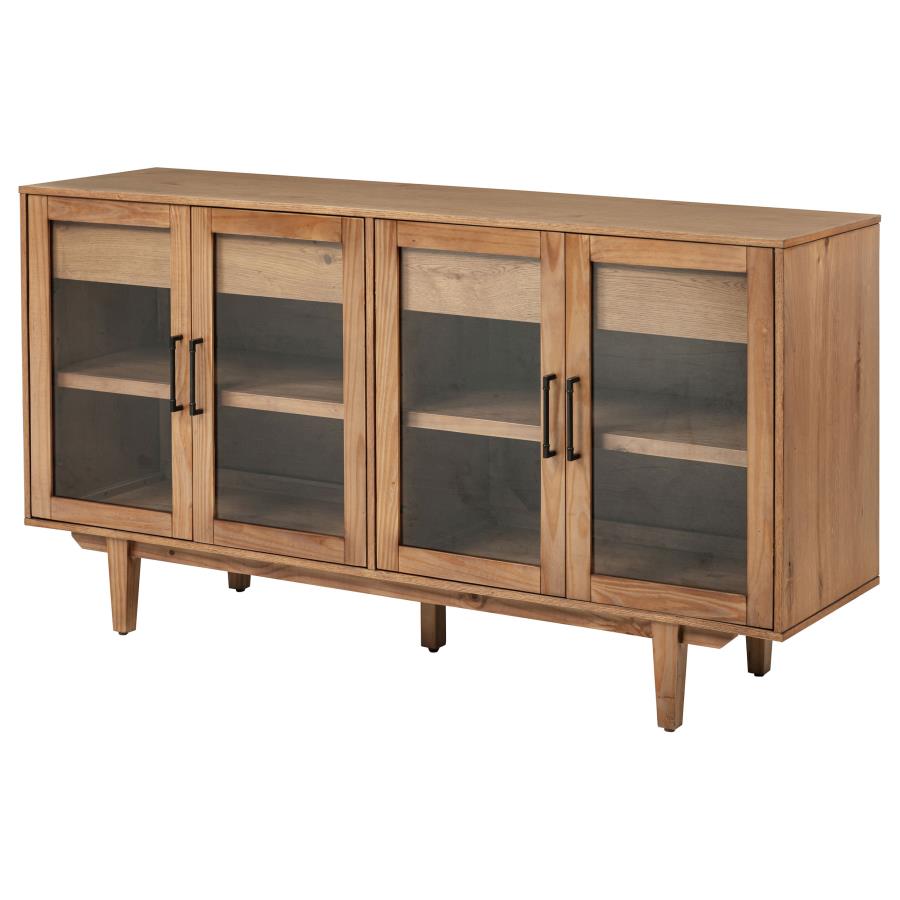 Middleton 4-door Sideboard Server with Dual Drawers Natural - 108545NAT