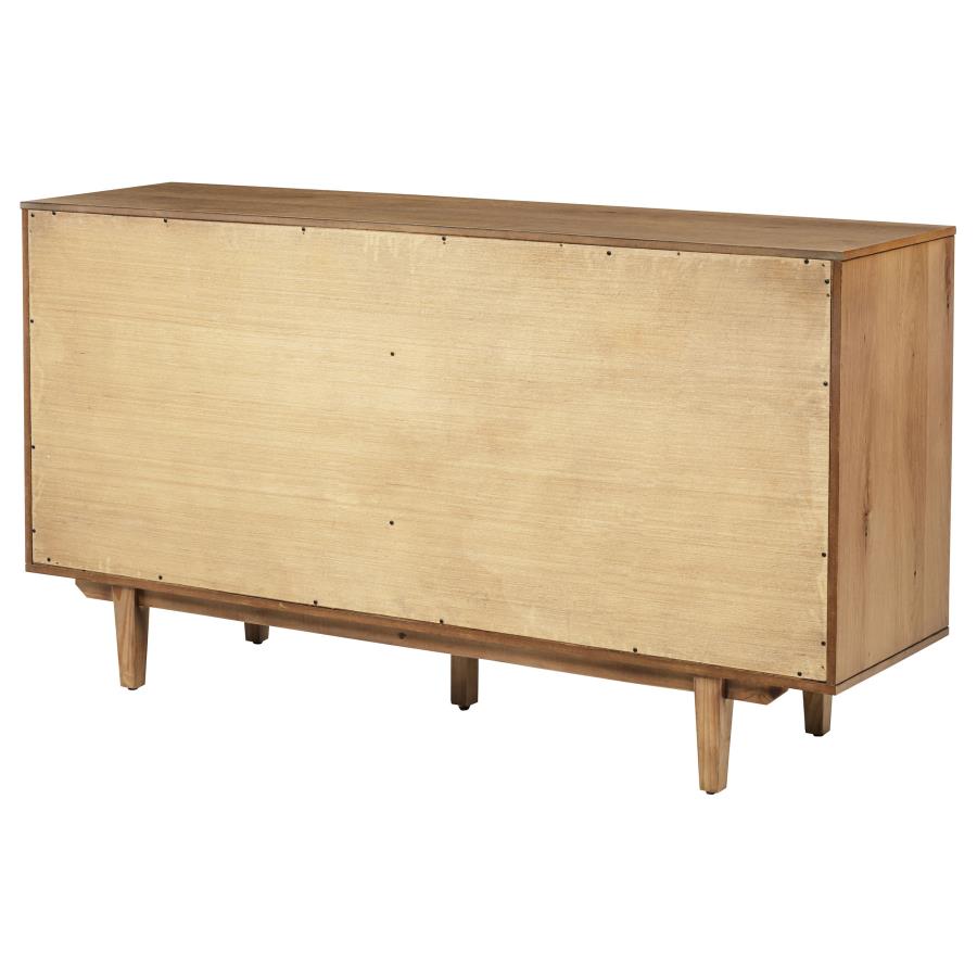 Middleton 4-door Sideboard Server with Dual Drawers Natural - 108545NAT