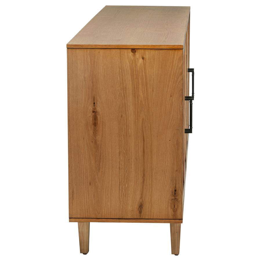 Middleton 4-door Sideboard Server with Dual Drawers Natural - 108545NAT