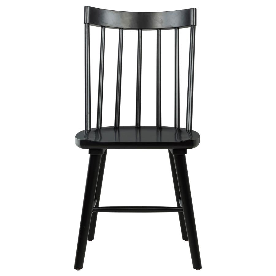 Middleton Solid Wood Dining Side Chair Black (Set of 2) - 108546BLK