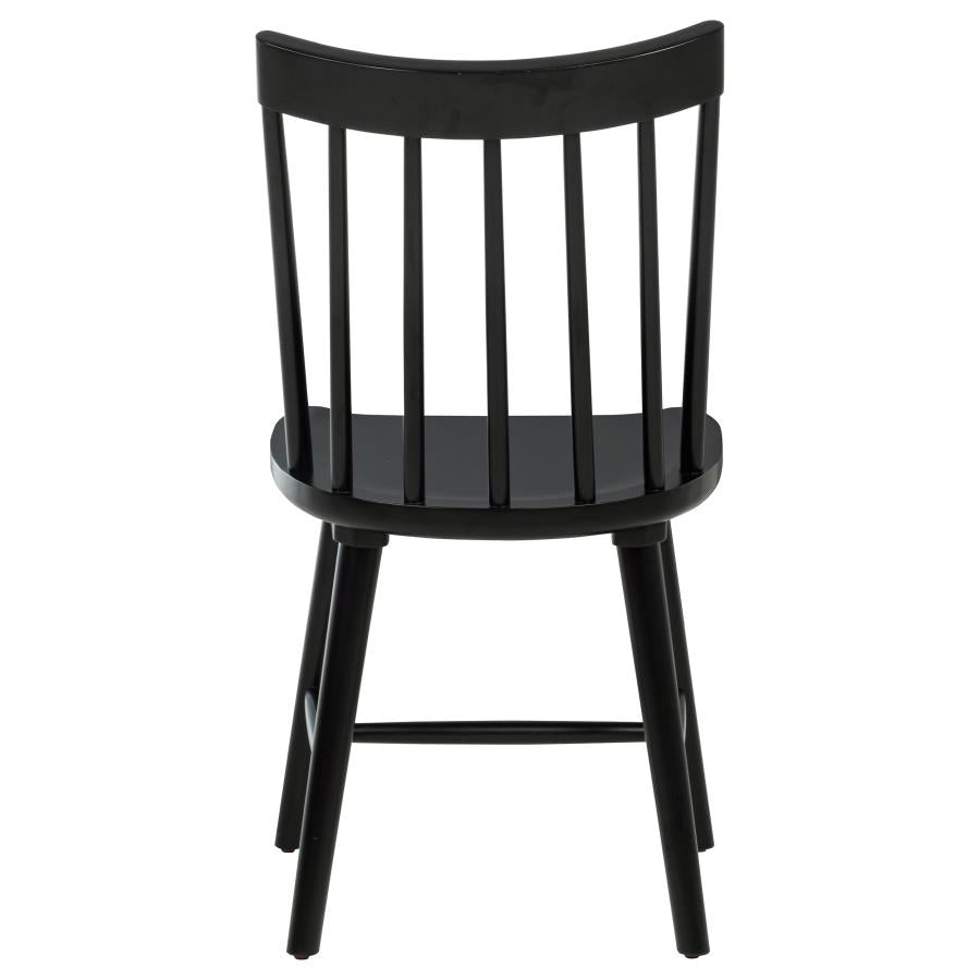 Middleton Solid Wood Dining Side Chair Black (Set of 2) - 108546BLK