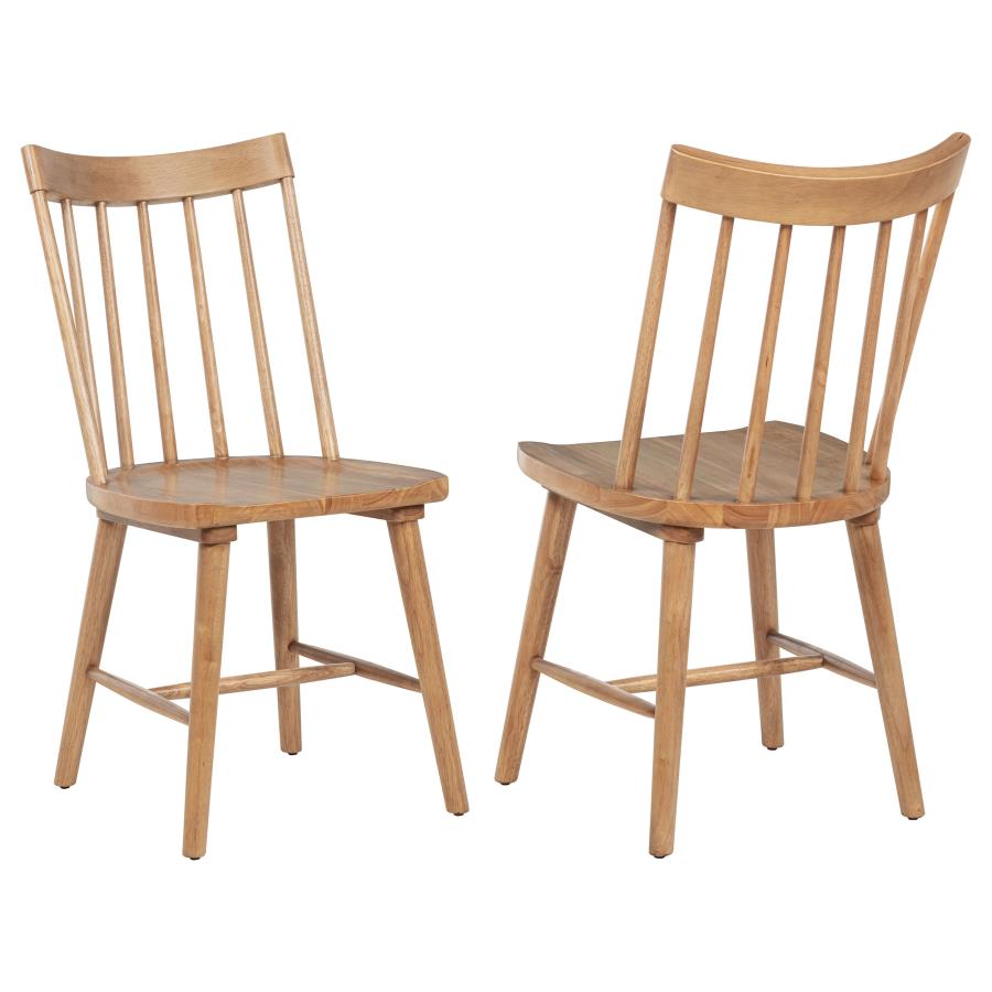 Middleton Solid Wood Dining Side Chair Brown (Set of 2) - 108546NAT