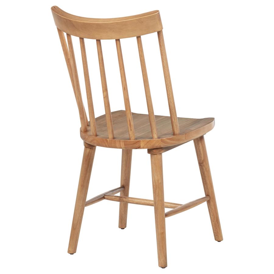 Middleton Solid Wood Dining Side Chair Brown (Set of 2) - 108546NAT