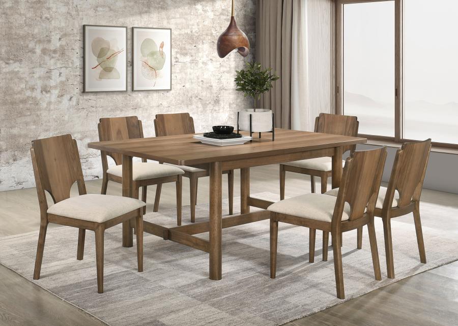 Crestmore 7-piece Rectangular Dining Table Set Walnut - 108571-S7
