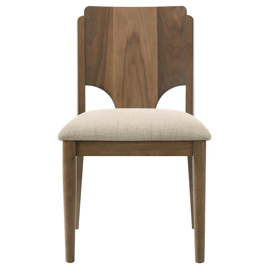 Crestmore Dining Chair Upholstered Seat Walnut (Set of 2) - 108572