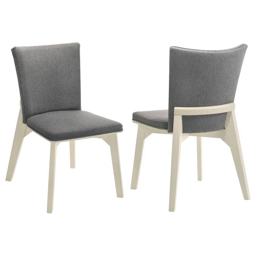 Biloxi Upholstered Dining Side Chair Grey (Set of 2) - 108682