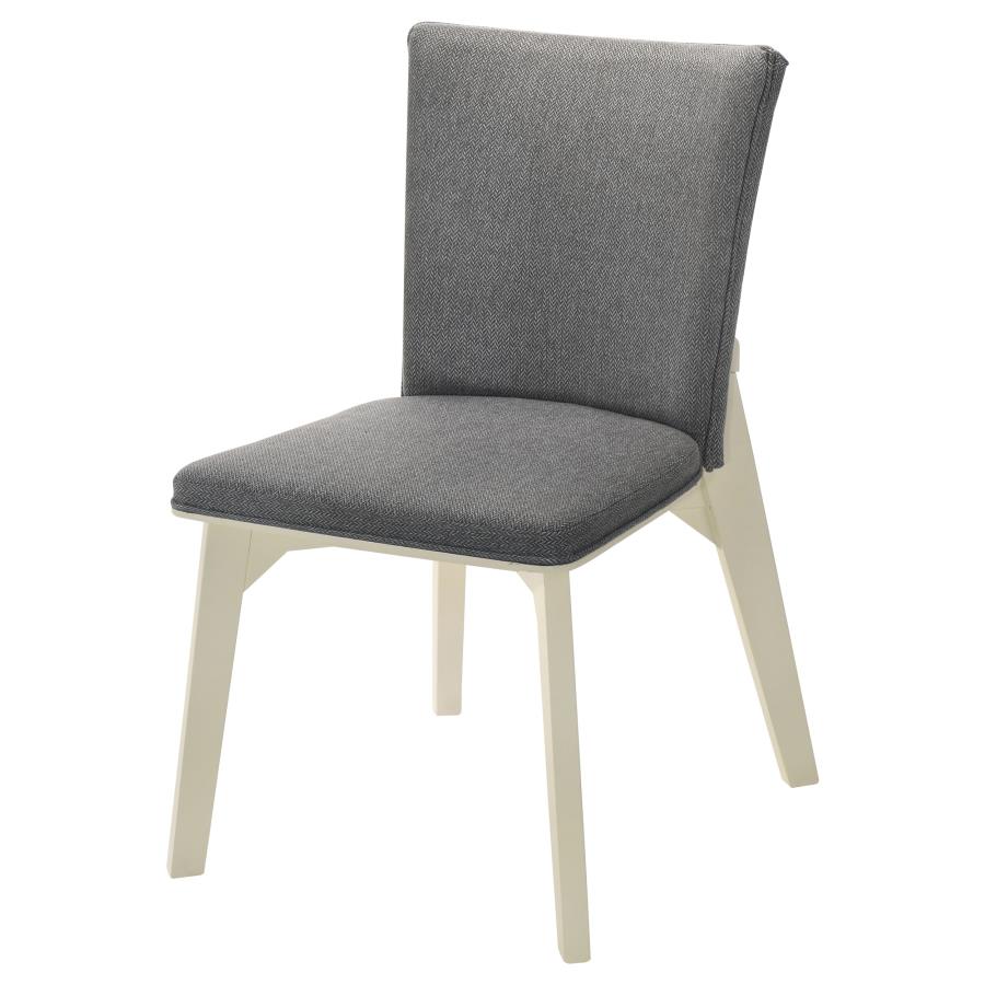Biloxi Upholstered Dining Side Chair Grey (Set of 2) - 108682