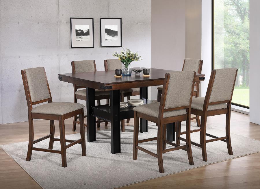 Patterson 7-piece Counter Height Dining Set Mango Oak - 108888-S7