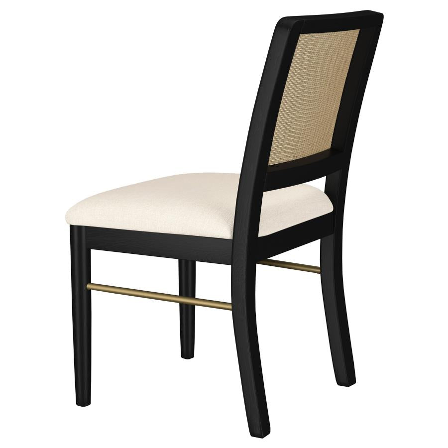 Arini 5-piece Extension Leaf Dining Table Set Sand Wash and Black - 108931-S5B
