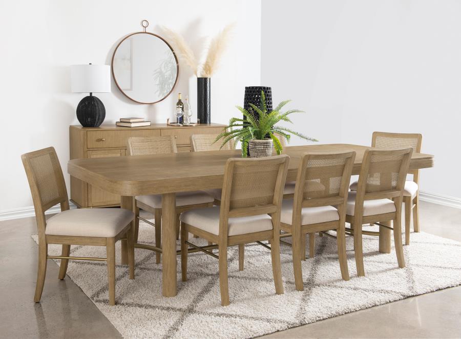 Arini 9-piece Extension Leaf Dining Table Set Sand Wash - 108931-S9W