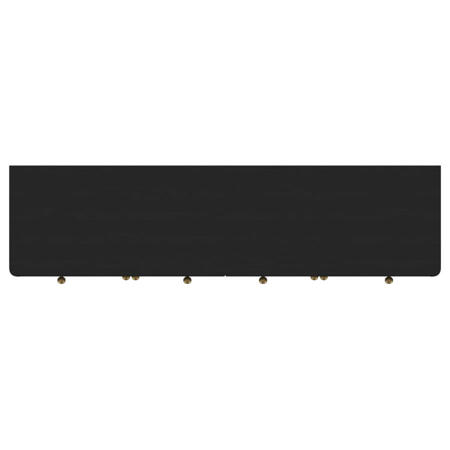 Arini 2-drawer Cane Door Dining Sideboard Server Black - 108935BLK