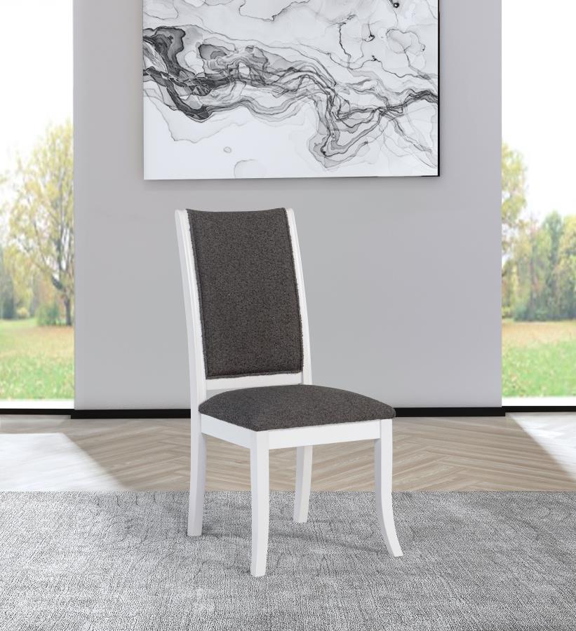 Judd Upholstered Dining Side Chair Pearl White (Set of 2) - 109332