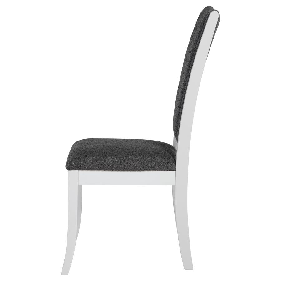 Judd Upholstered Dining Side Chair Pearl White (Set of 2) - 109332