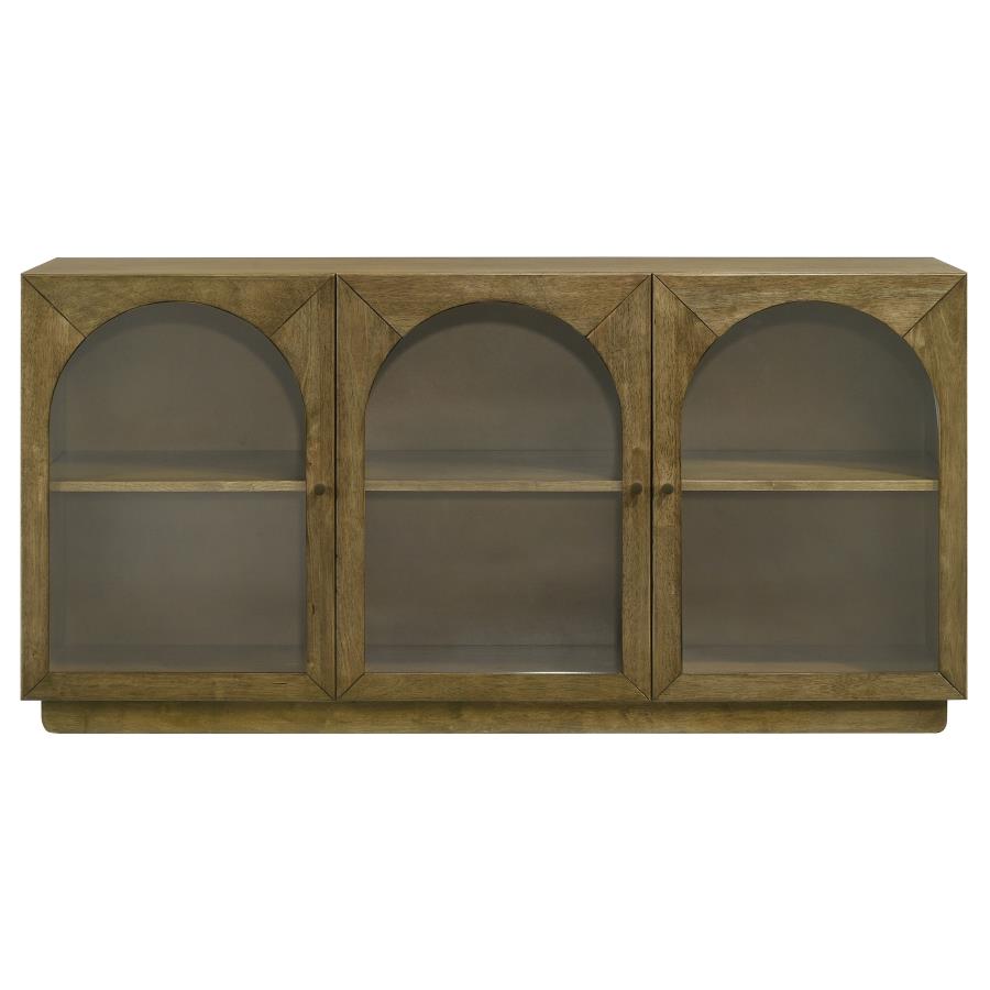 Castlewood 71-inch Dining Sideboard Buffet Server Brown Oak - 109355