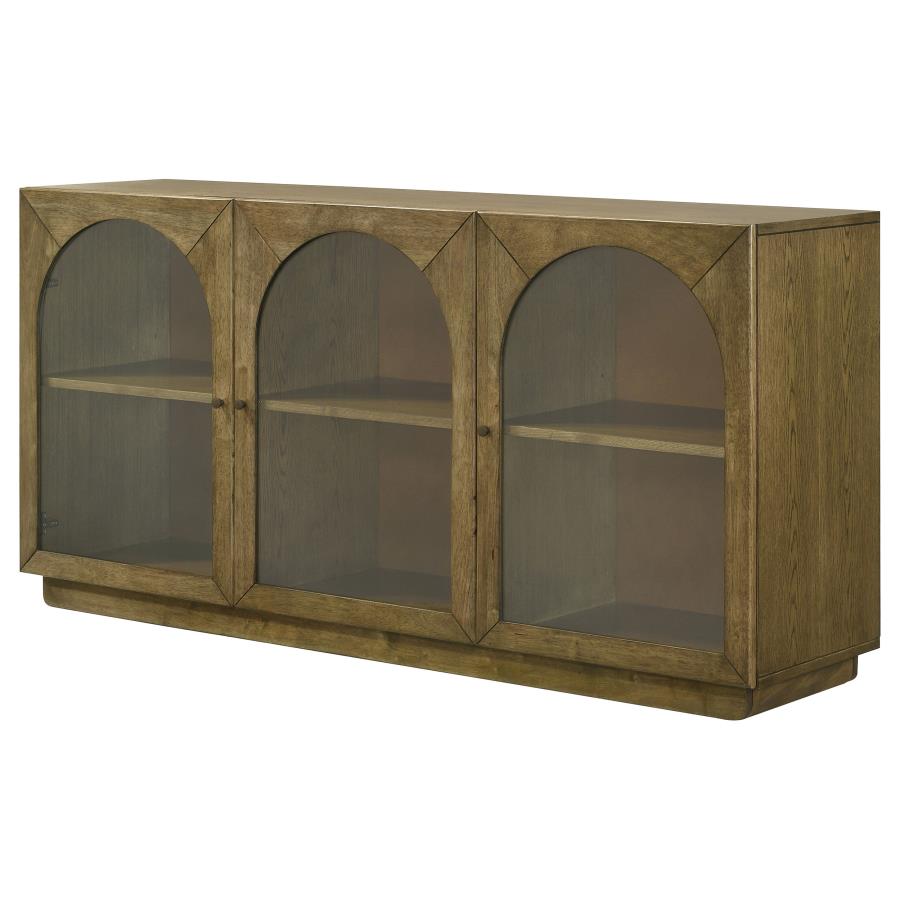Castlewood 71-inch Dining Sideboard Buffet Server Brown Oak - 109355