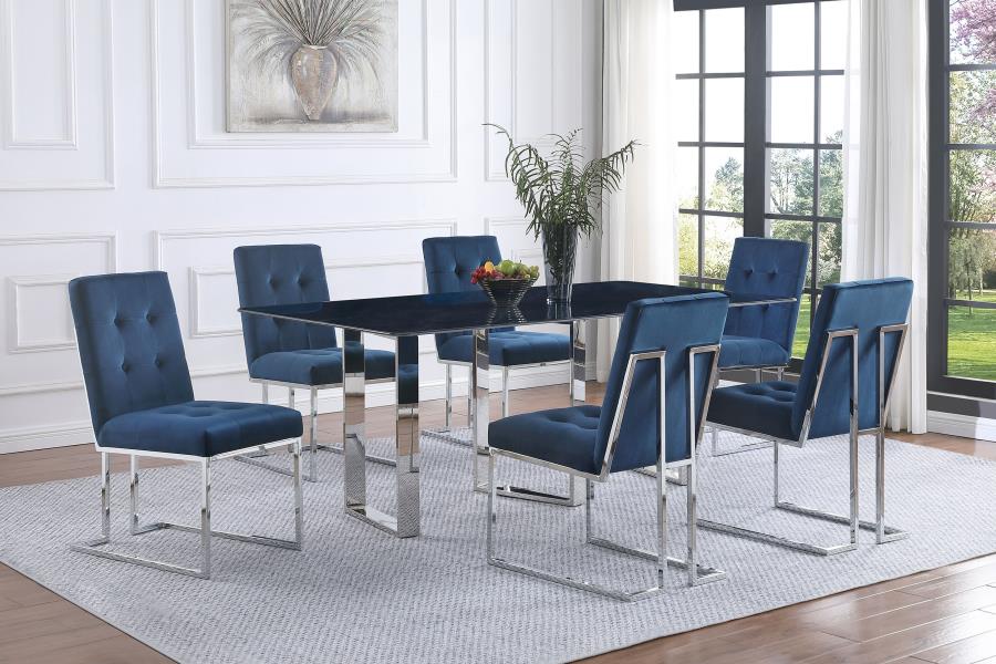 Desden 79-inch Rectangular Sintered Stone Dining Table Grey - 109361