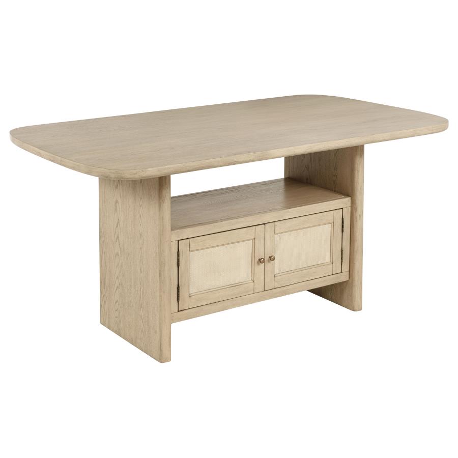 Kailani 7-piece Wood Counter Height Dining Set Beige Oak - 109388-S7