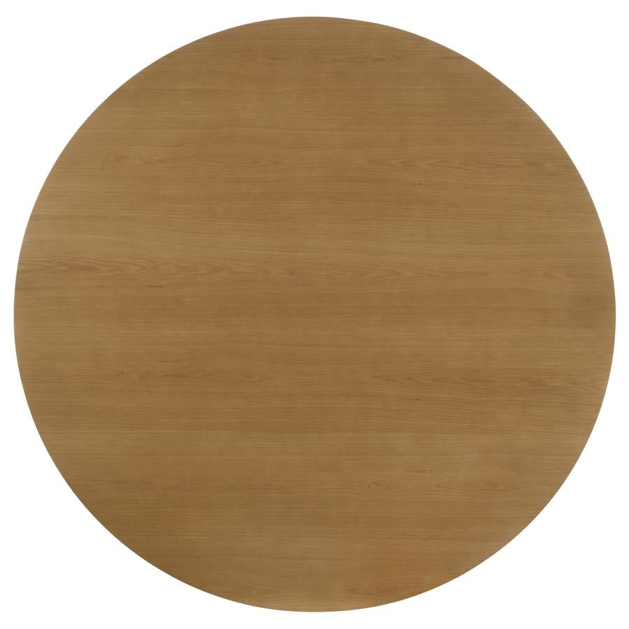 Hartville 60-inch Round Dining Table Natural Light Brown - 109460