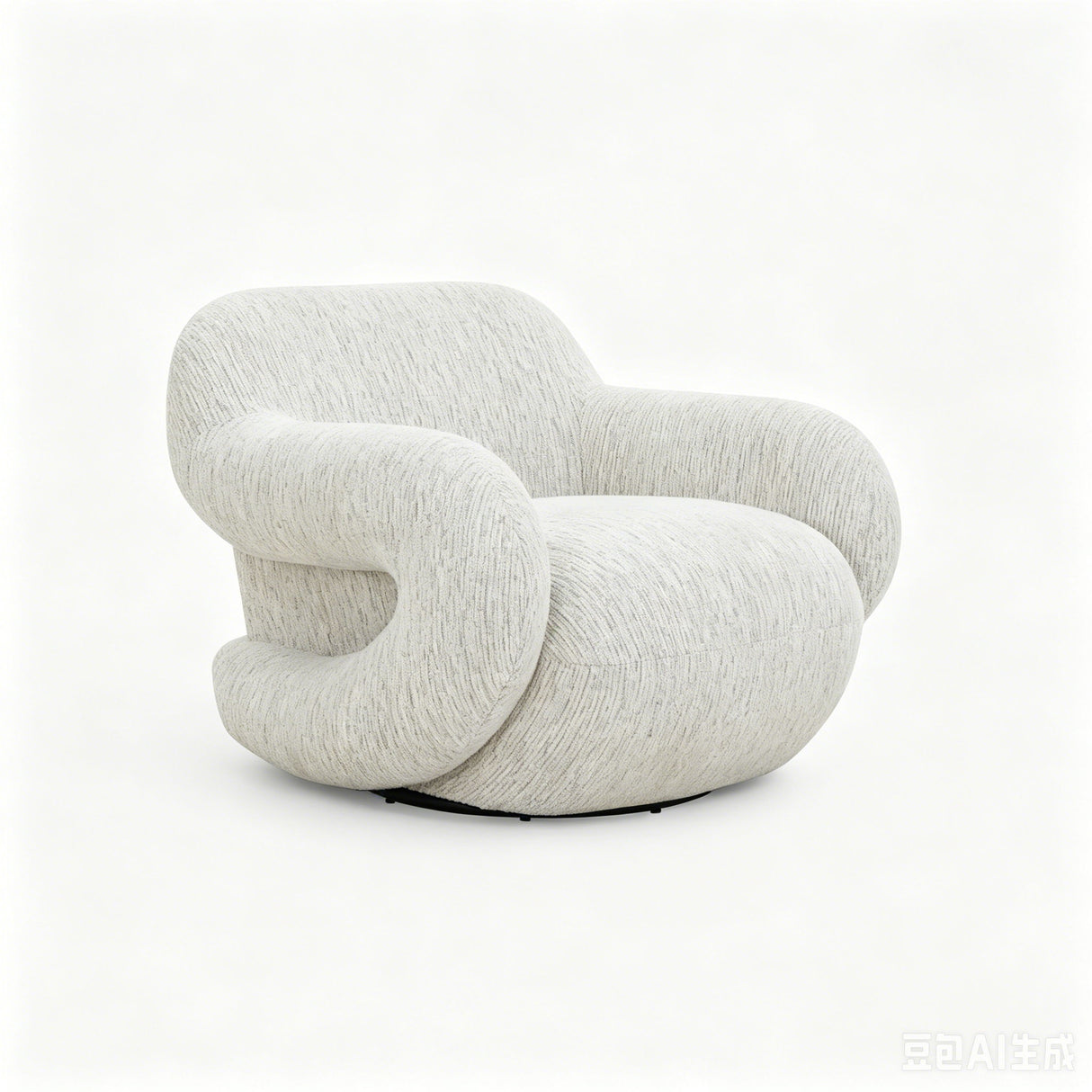Swivel Chair - Light Gray