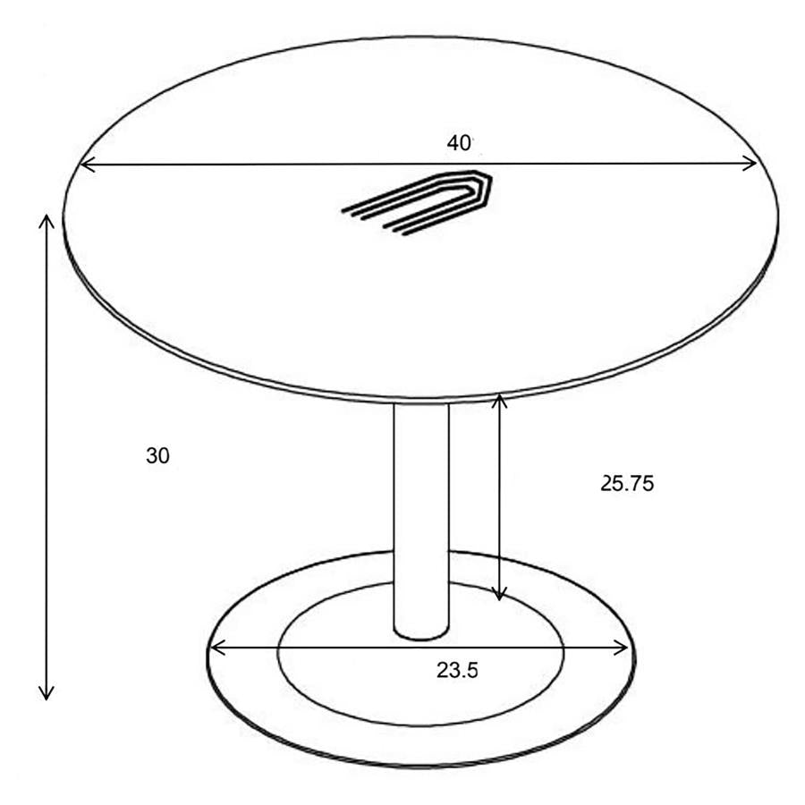 Cora Round 40-inch Wood Top Dining Table Brown Walnut - 110280