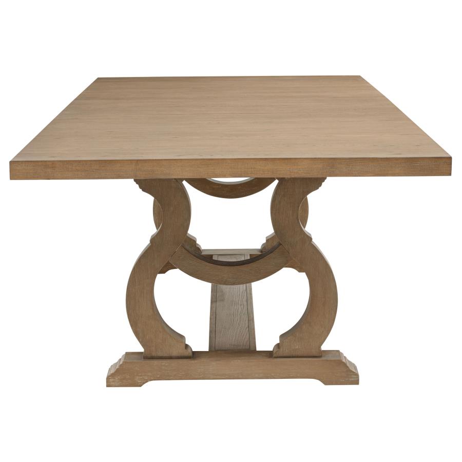 Brockway 7-piece Extension Leaf Dining Set Barley Brown - 110291-S7