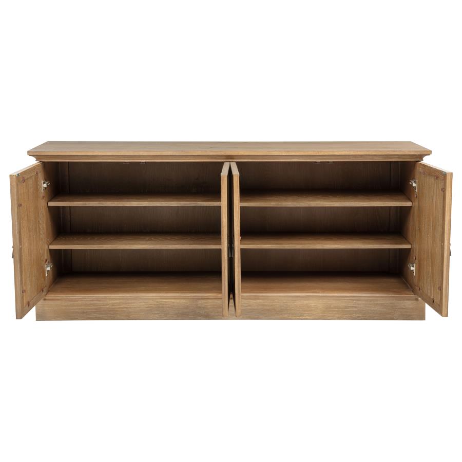 Brockway 4-door Dining Sideboard Buffet Cabinet Barley Brown - 110295