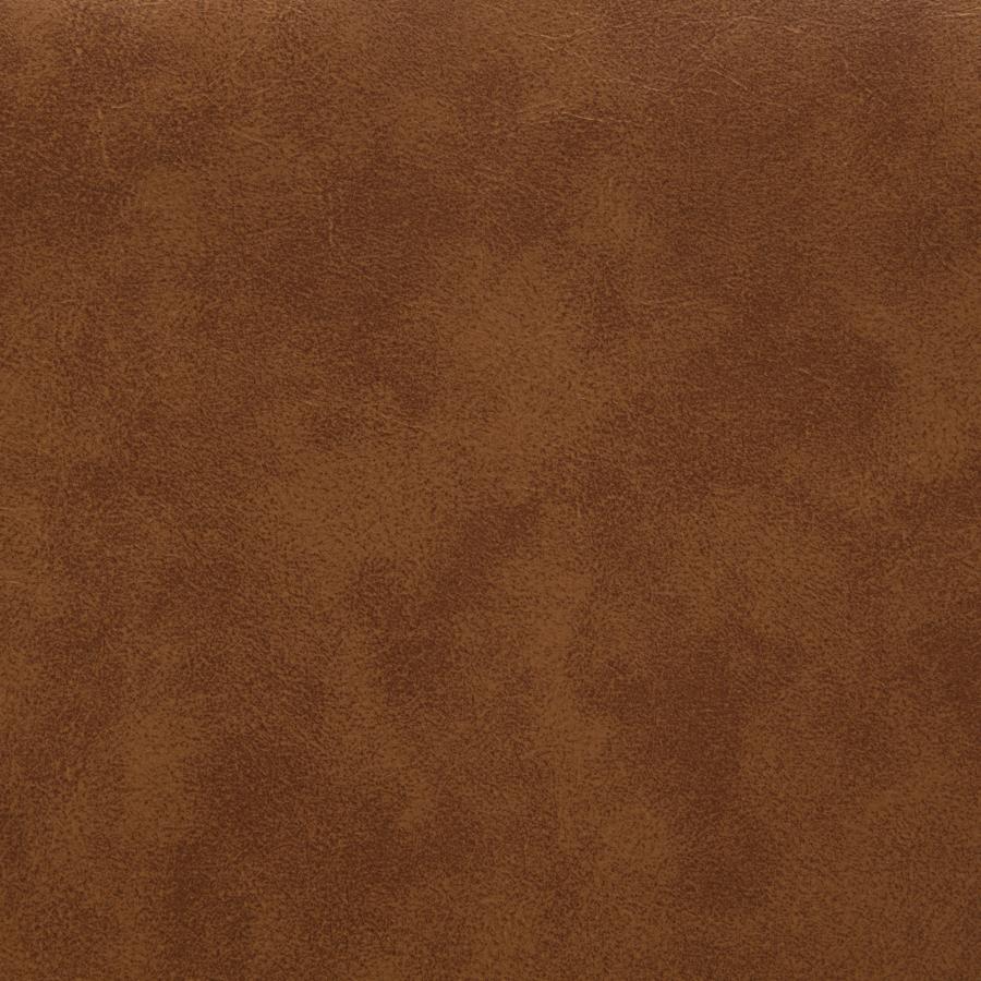 Aiken Faux Leather Upholstered Dining Side Chair Saddle Brown (Set of 4) - 110302SDL