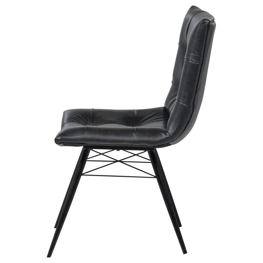 Aiken Upholstered Dining Side Chair Charcoal (Set of 4) - 110302