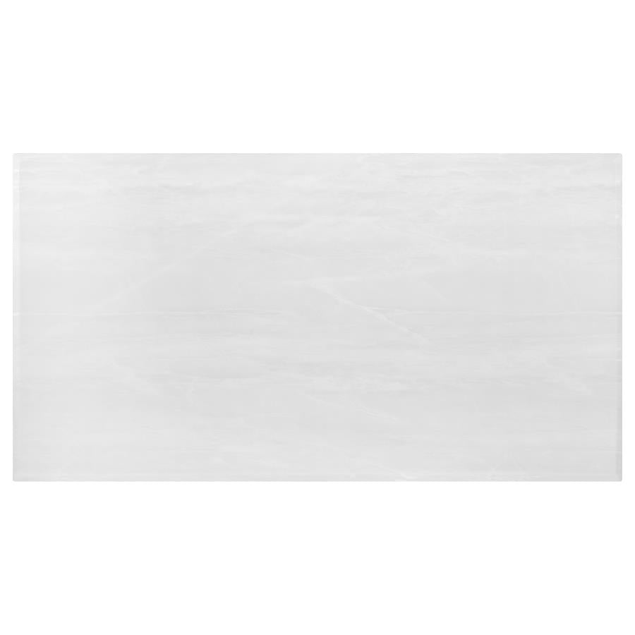 Kerwin Rectangular 71-inch Stone Top Dining Table White - 111101