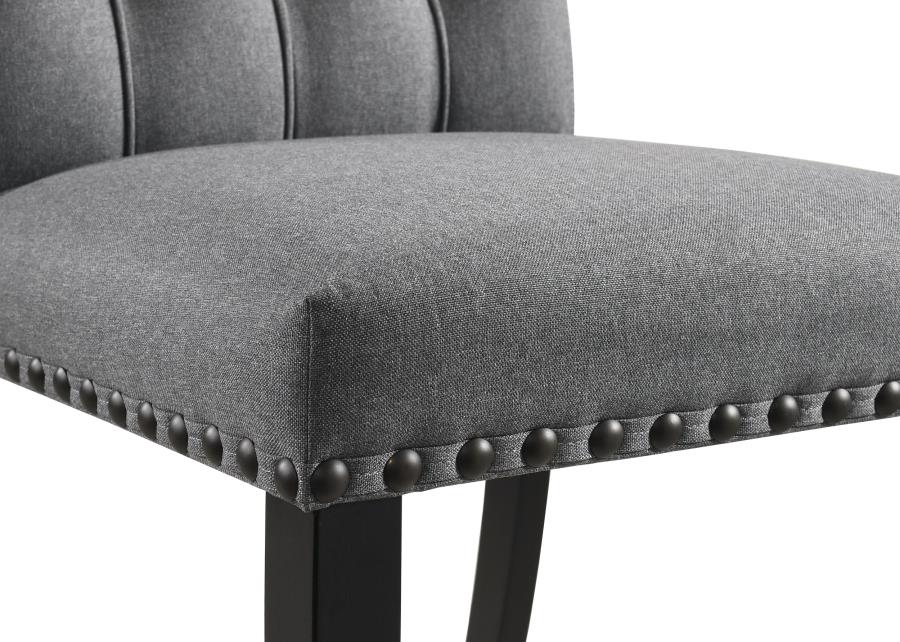 Alana Fabric Upholstered Dining Side Chair Grey (Set of 2) - 115162