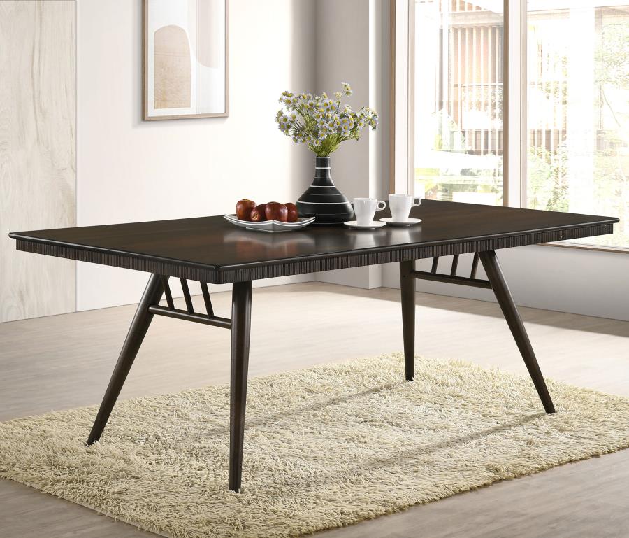Wes Rectangular 80-inch Wood Dining Table Dark Walnut - 115271