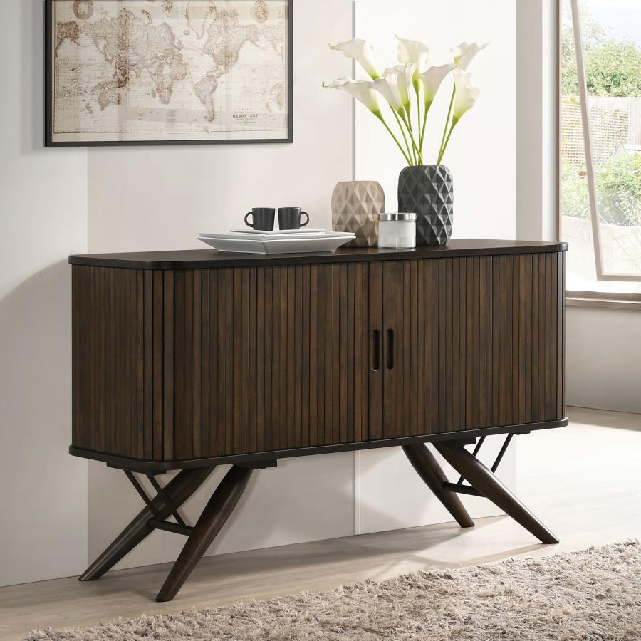 Wes 2-door Sideboard Buffet Storage Cabinet Dark Walnut - 115275