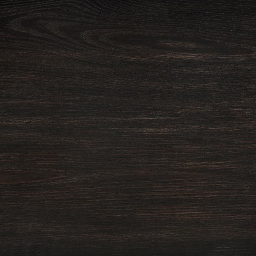 Leandro 60-inch Round Dining Table Burnished Black - 115390