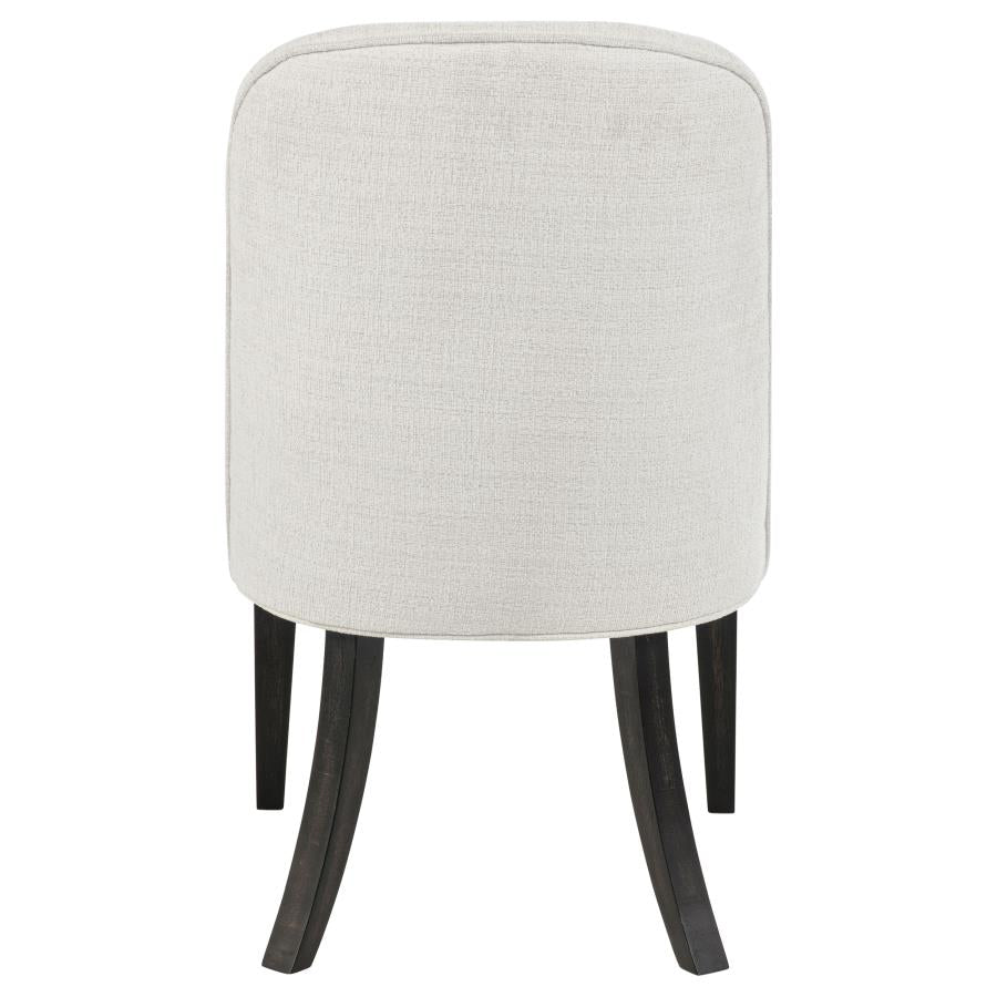 Leandro Upholstered Dining Side Chair Cream (Set of 2) - 115392