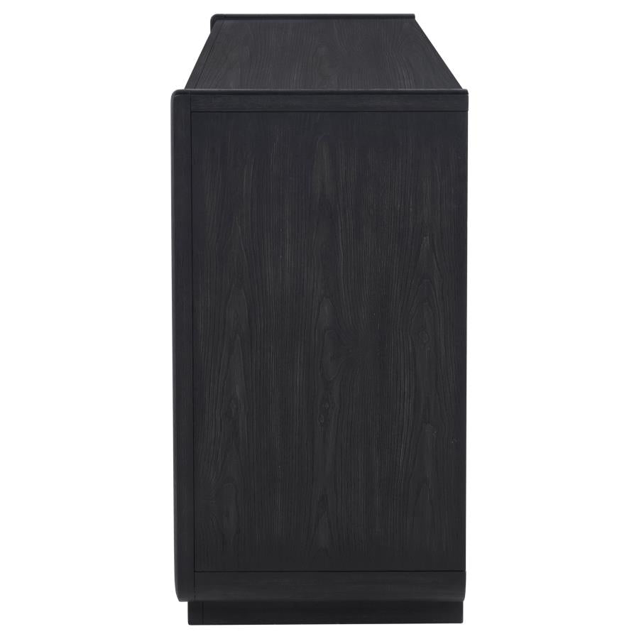 Leandro 2-drawer Dining Sideboard Server Burnished Black - 115395