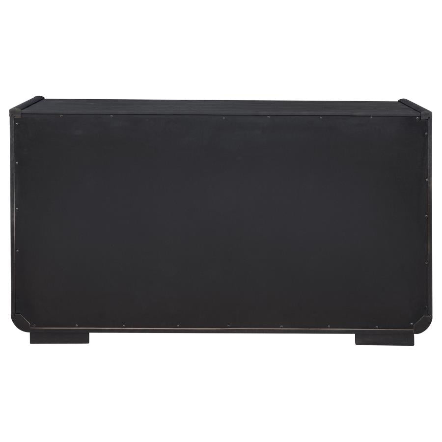 Leandro 2-drawer Dining Sideboard Server Burnished Black - 115395