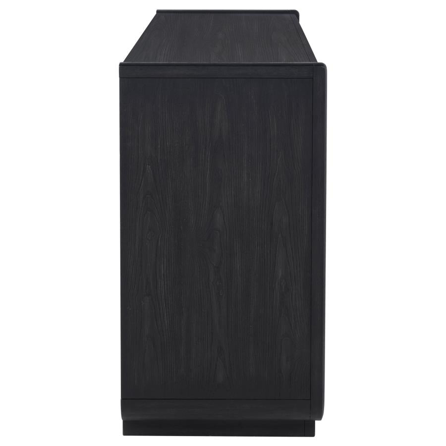 Leandro 2-drawer Dining Sideboard Server Burnished Black - 115395