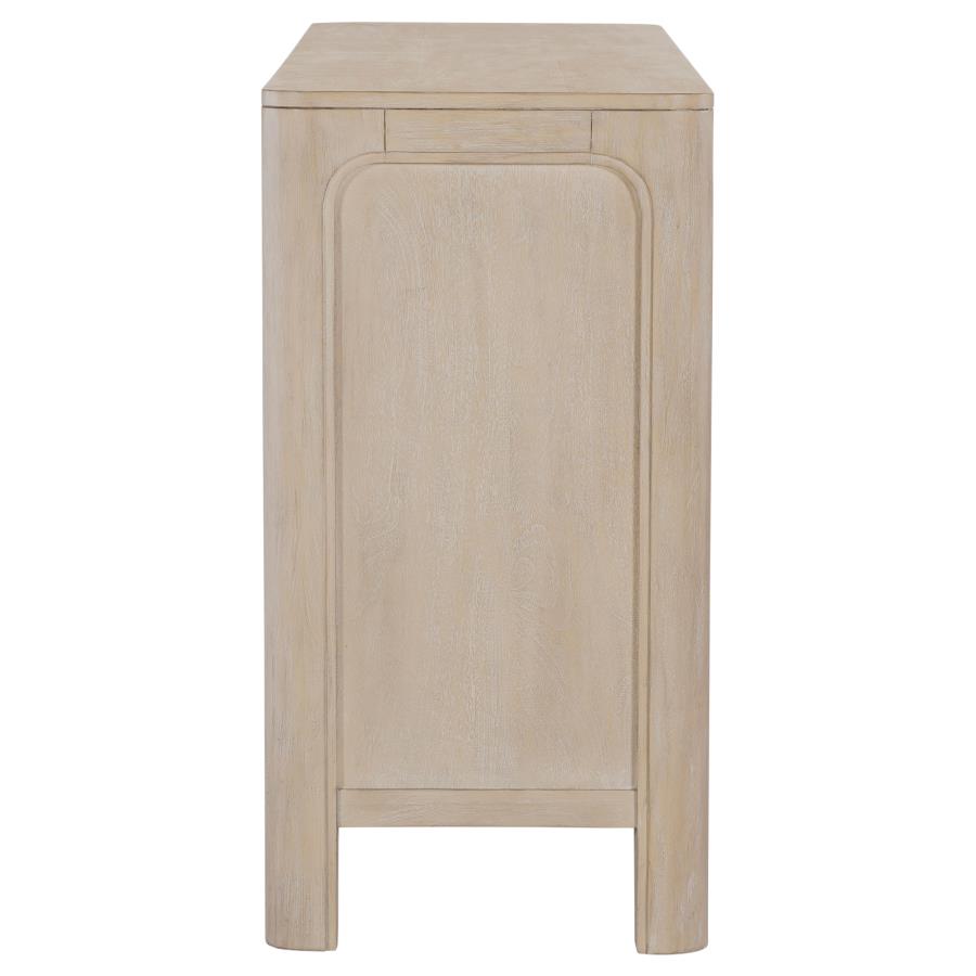 Solano Sliding Door Dining Sideboard Server Weathered Mango - 115505