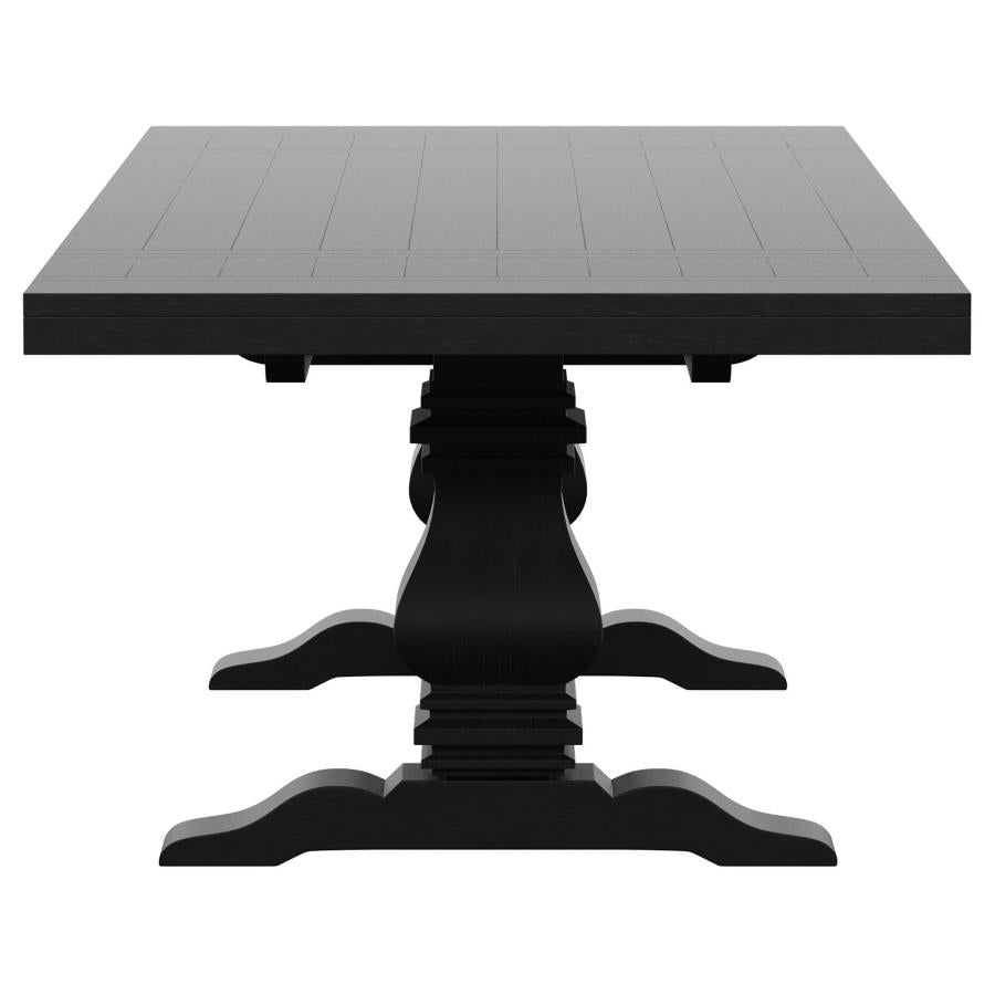 Florence 7-piece 126-inch Extension Dining Table Set Grey - 115531-S7G
