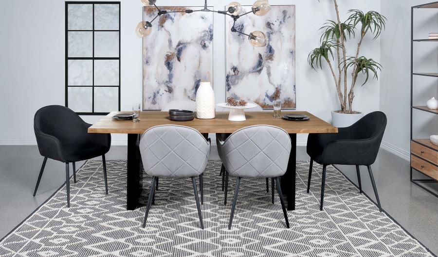 Bradshaw 80-inch Live Edge Wood Dining Table Natural Acacia - 115541