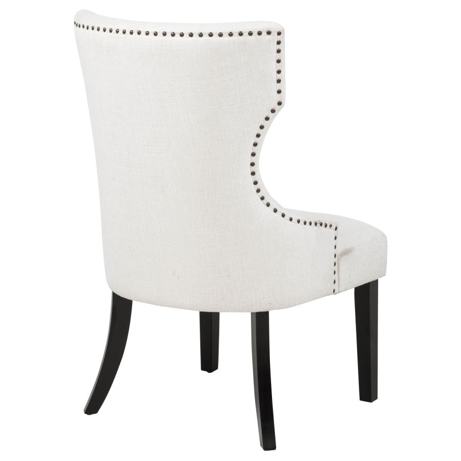 Baney Fabric Upholstered Dining Side Chair Beige and Black - 115572