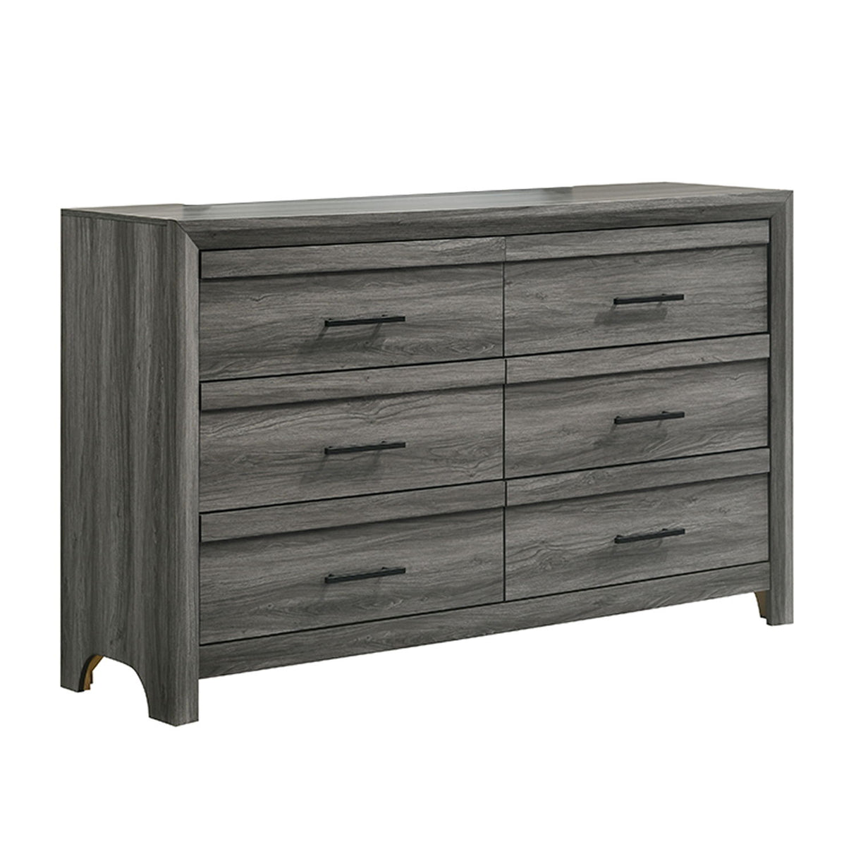 Denver - 6 Drawer Dresser - Gray
