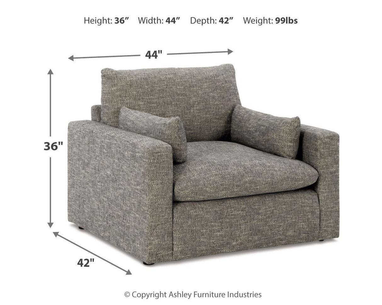 Dramatic Sofa, Loveseat, Oversized Chair and Ottoman - 11702U3